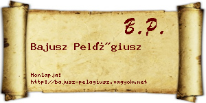Bajusz Pelágiusz névjegykártya